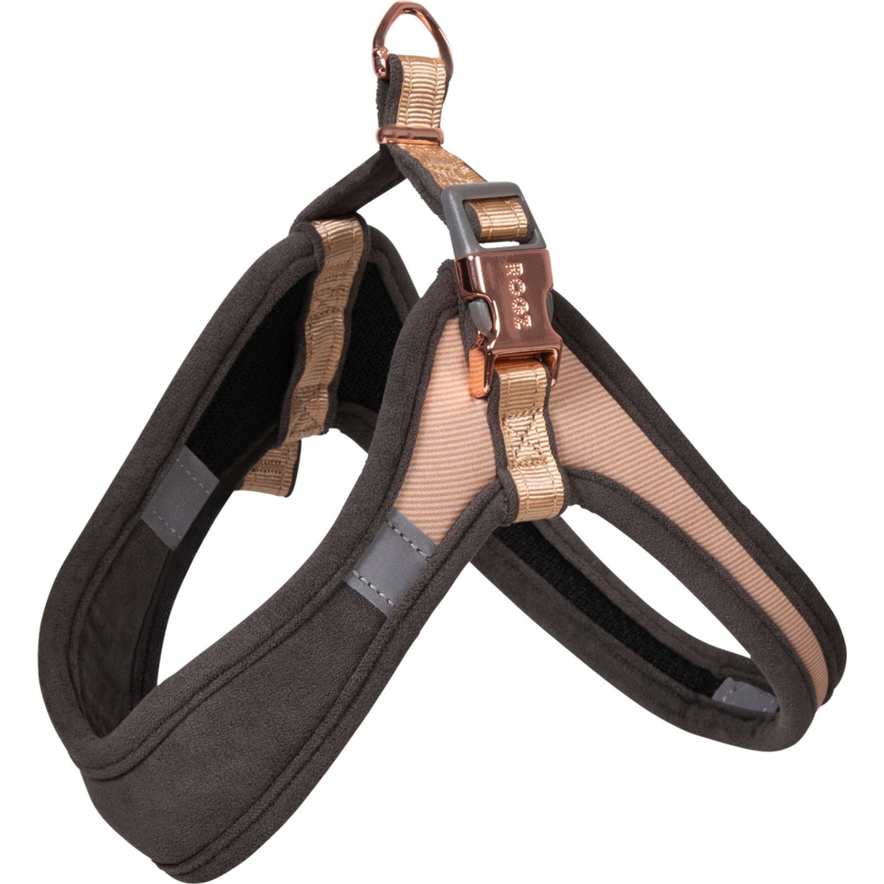Rogz Urban Adjustable Fast-Fit Dog Harness, Gold Rush, Small/Medium