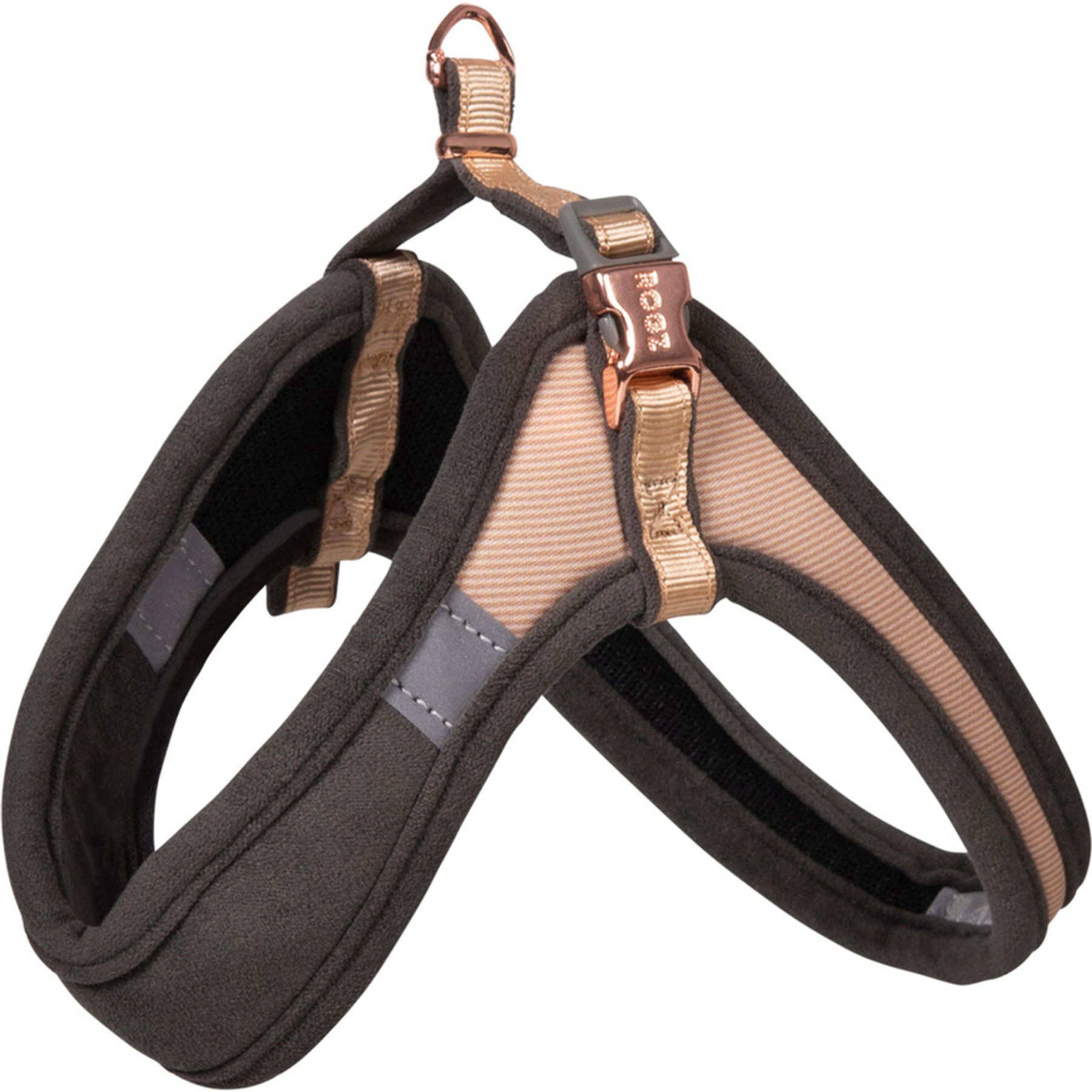 Rogz Urban Adjustable Fast-Fit Dog Harness, Gold Rush, Small