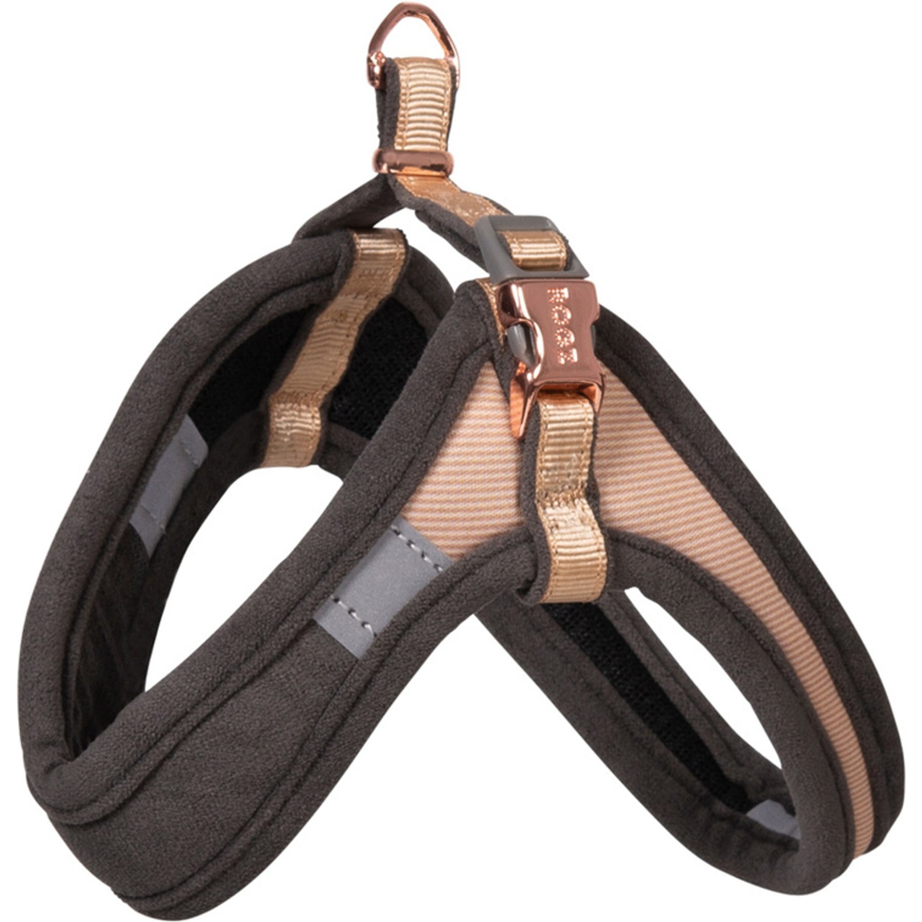Rogz Urban Adjustable Fast-Fit Dog Harness, Gold Rush, X-Small/Small