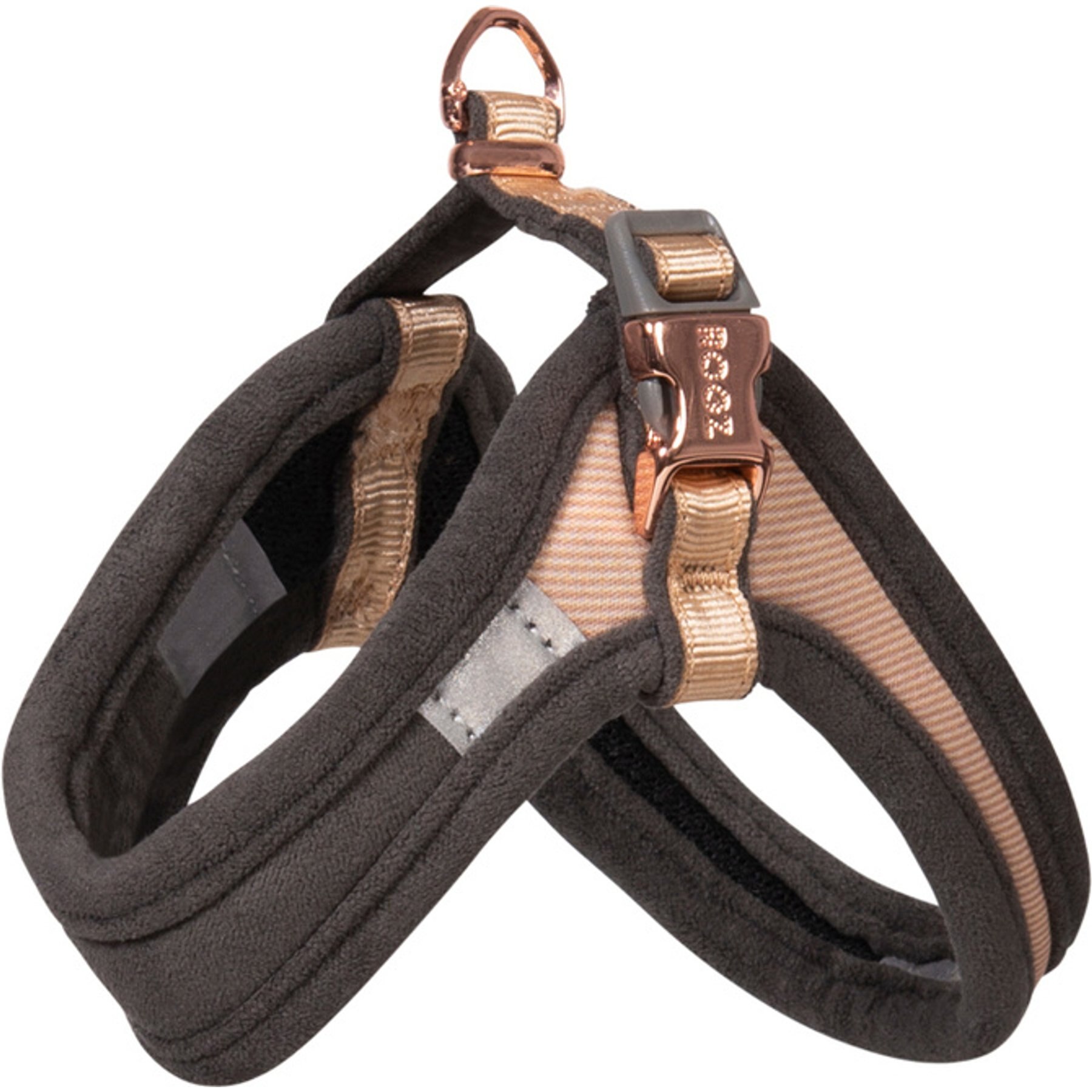Rogz Urban Adjustable Fast-Fit Dog Harness, Gold Rush, X-Small