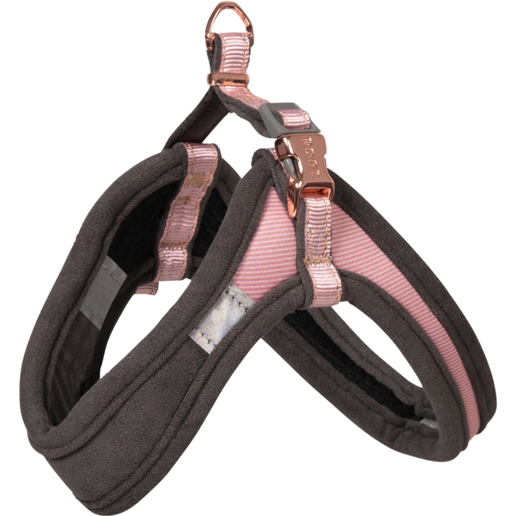 Rogz Urban Adjustable Fast-Fit Dog Harness, Pink Blush, X-Small/Small