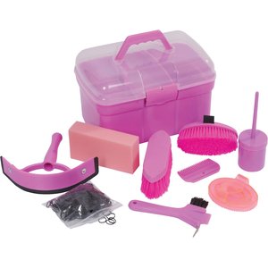 Roma Ultimate Horse Grooming Kit, Pink