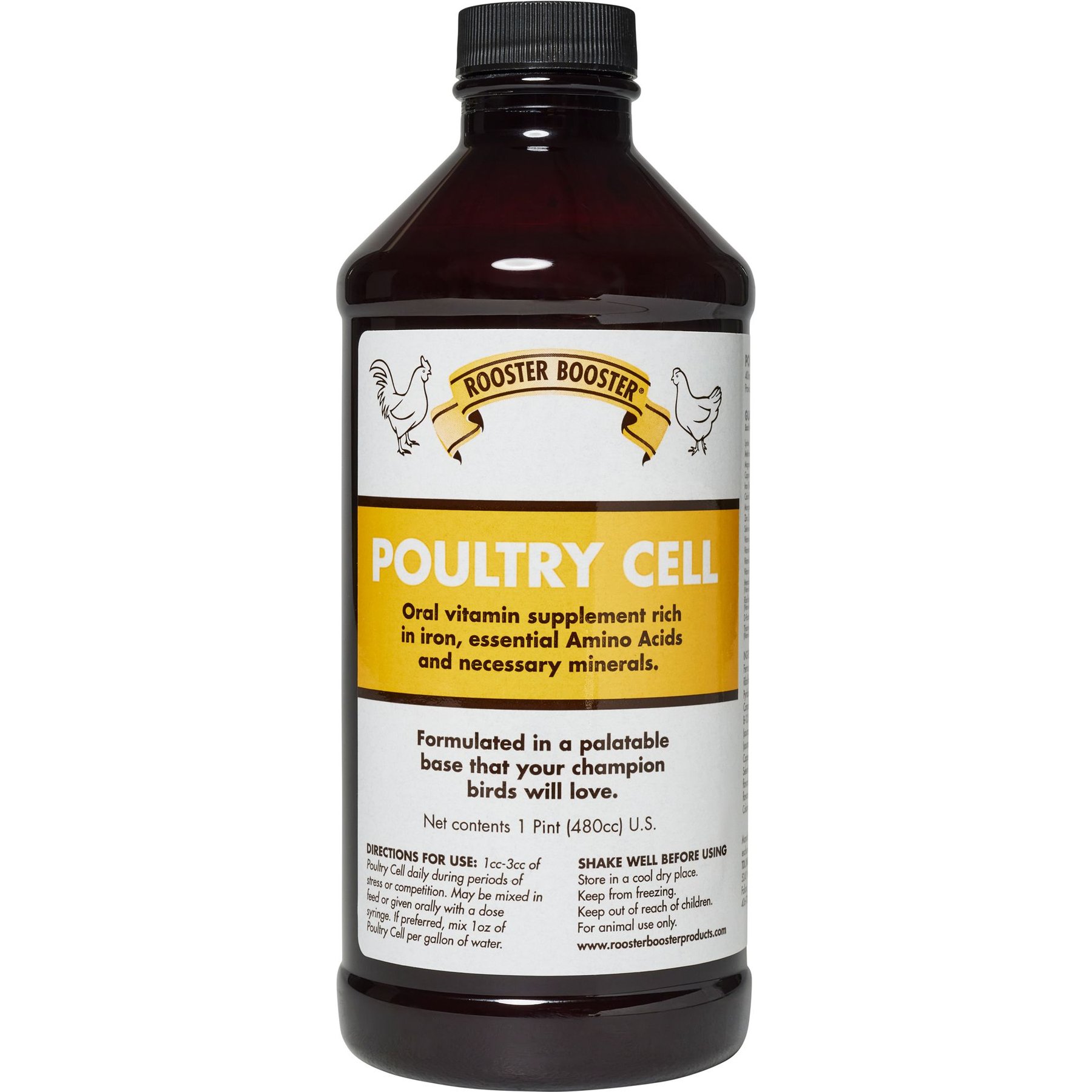 Rooster Booster Cell Liquid Vitamin Poultry Supplement, 1-pt bottle, 1-pt bottle