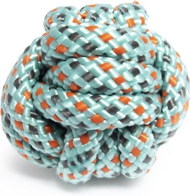 Show full view: Roscoe's Pet Products Braided Rope Ball Dog Toy, Multi-Color, Small slide 2 of 3