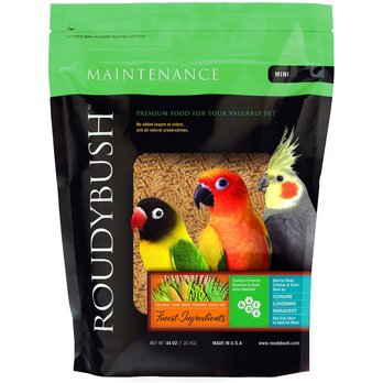 Roudybush California Blend Medium Bird Food - Daily Maintenance Pellet & Fruit/Vegetable Mix For Parrots