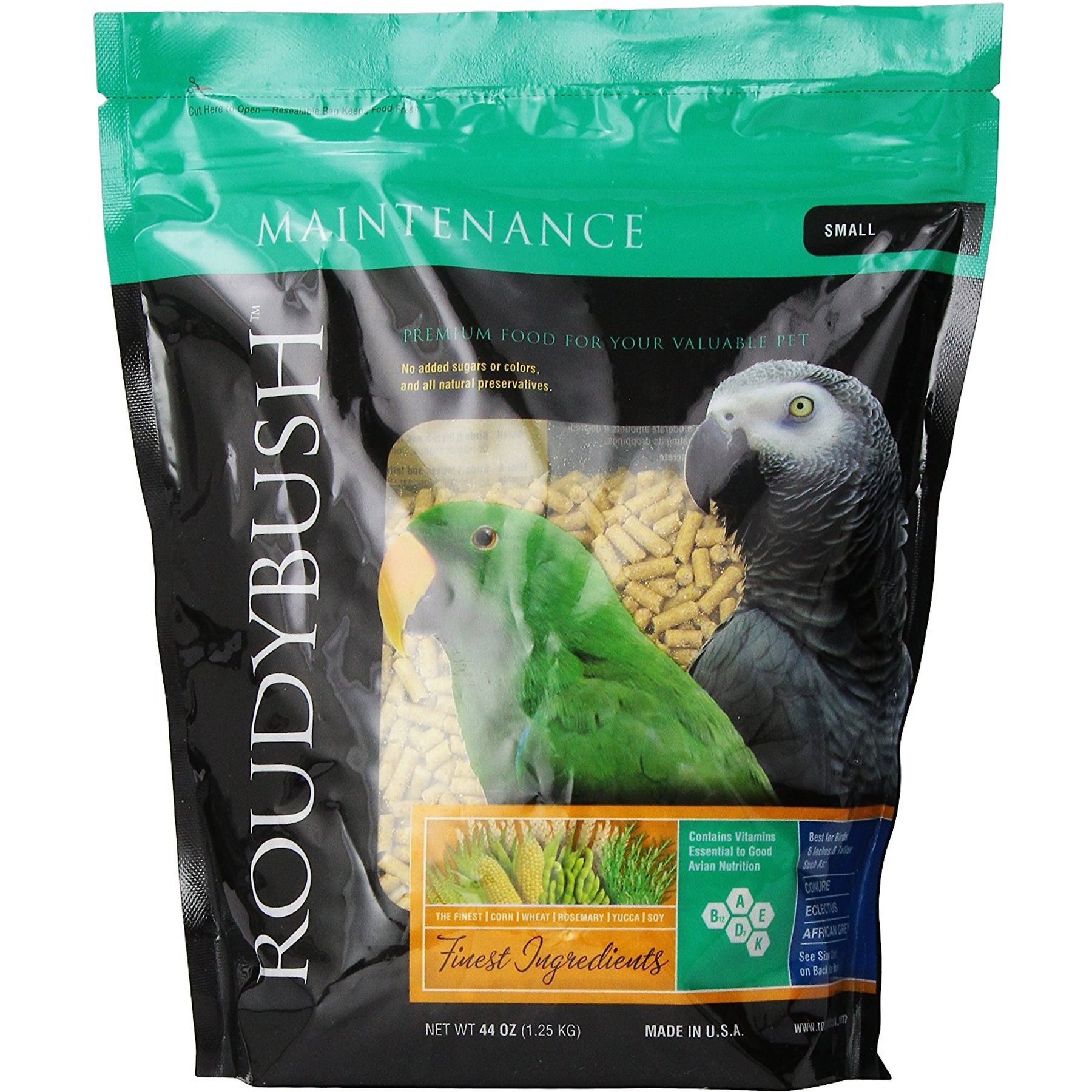 Roudybush Daily Maintenance Small Bird Food, 44-oz bag