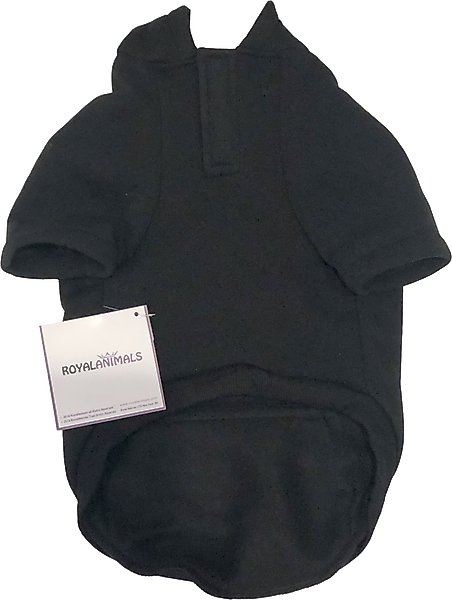 Show full view: Royal Animals Bronx Dog Hoodie, Black, X-Large slide 2 of 4