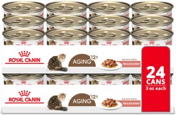 Royal Canin Aging 12+ Thin Slices in Gravy Wet Cat Food, 3-oz can, case of 24