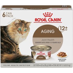Royal Canin Aging 12+ Thin Slices in Gravy Wet Cat Food, 3-oz, case of 6