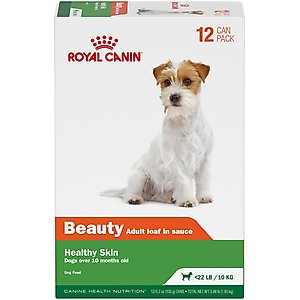 Royal Canin Canine Health Nutrition Beauty Loaf in Sauce Wet Dog Food, 5.2-oz can, case of 12
