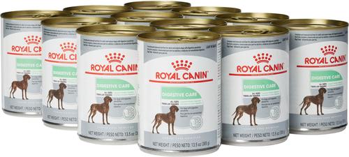 Show full view: Royal Canin Canine Care Nutrition Digestive Care Loaf in Sauce Canned Dog Food, 13.5-oz, case of 12 slide 5 of 10