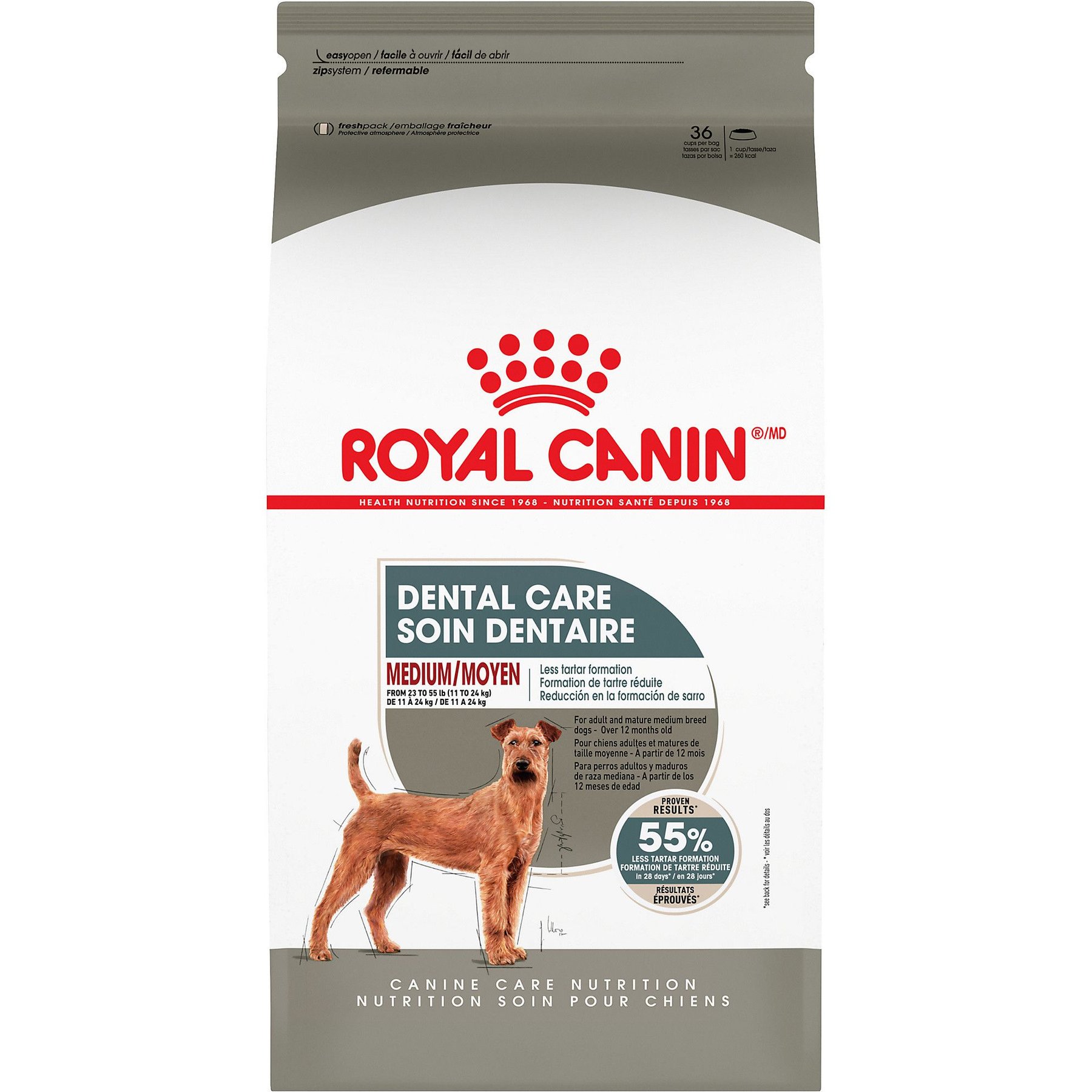 Royal Canin Canine Care Nutrition Medium Dental Care Dry Dog Food, 28-lb bag