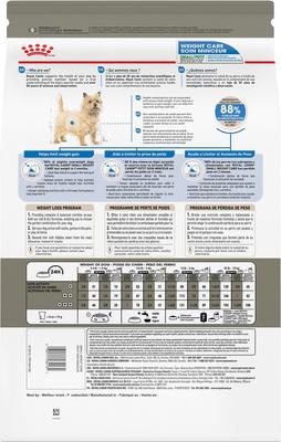 Show full view: Royal Canin Canine Care Nutrition Small Weight Care Adult Dry Dog Food, 2.5-lb bag slide 3 of 10