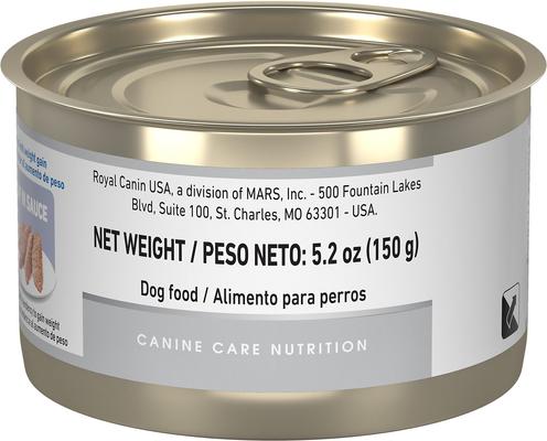 Show full view: Royal Canin Canine Care Nutrition Weight Care Loaf in Sauce Canned Dog Food, 5.2-oz, case of 24 slide 3 of 9