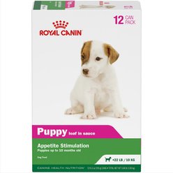 Royal Canin Canine Health Nutrition Puppy Appetite Stimulation Loaf in Sauce Wet Dog Food, 5.2-oz can, case of 12