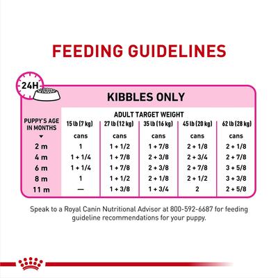 Show full view: Royal Canin Canine Health Nutrition Puppy Appetite Stimulation Loaf in Sauce Wet Dog Food, 5.2-oz can, case of 12 slide 9 of 12