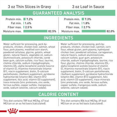 Show full view: Royal Canin Feline Care Nutrition Adult Digestive Care Texture Variety Pack Wet Cat Food, 3-oz can, case of 12 slide 7 of 9