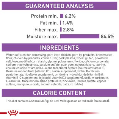 Show full view: Royal Canin Feline Care Nutrition Appetite Control Care Thin Slices in Gravy Canned Cat Food, 3-oz, case of 24 slide 8 of 12