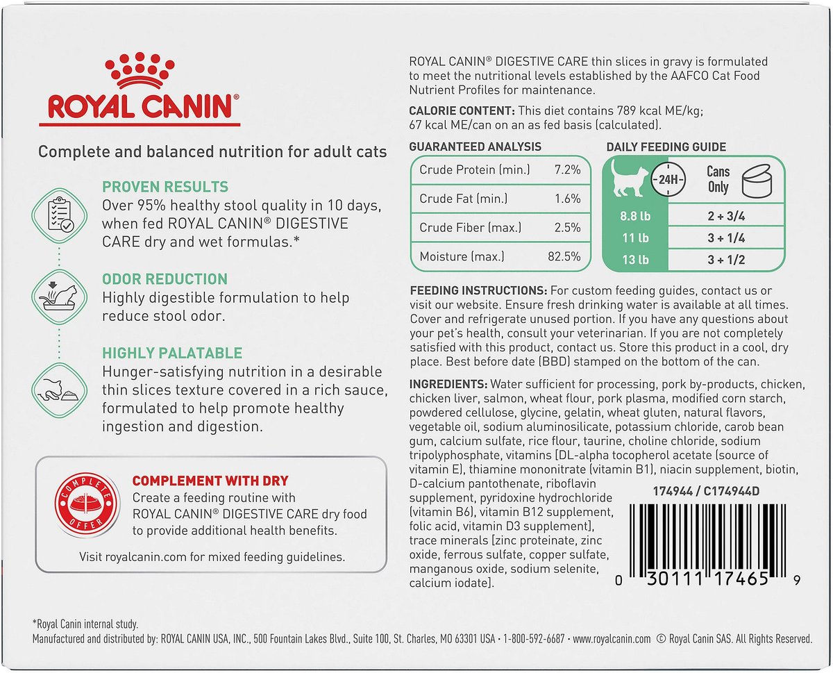 ROYAL CANIN Feline Care Nutrition Digestive Care Adult Gravy Wet Cat