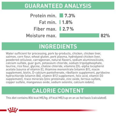 Show full view: Royal Canin Feline Care Nutrition Digestive Care Loaf Pate Wet Cat Food, 3-oz, case of 24 slide 8 of 12