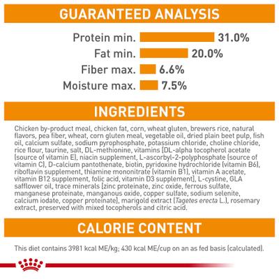 Show full view: Royal Canin Feline Care Nutrition Hair & Skin Care Dry Cat Food, 6-lb bag slide 8 of 12