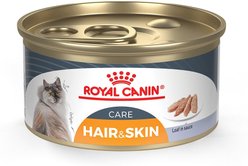 Royal Canin Feline Care Nutrition Hair & Skin Care Loaf Pate Wet Cat Food, 3-oz, case of 24