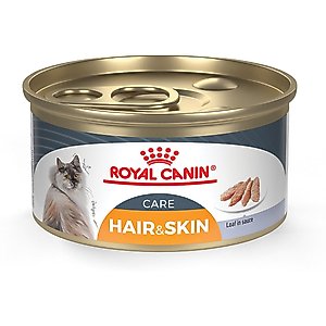 Royal Canin Feline Care Nutrition Hair & Skin Care Loaf Pate Wet Cat Food, 3-oz, case of 24