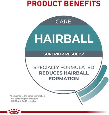 Show full view: Royal Canin Feline Care Nutrition Hairball Care Adult Dry Cat Food, 3-lb bag slide 7 of 11