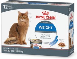 Royal Canin Feline Care Nutrition Weight Care Adult Thin Slices in Gravy Wet Cat Food, 3-oz can, 12 count