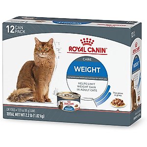 Royal Canin Feline Care Nutrition Weight Care Adult Thin Slices in Gravy Wet Cat Food, 3-oz can, 12 count
