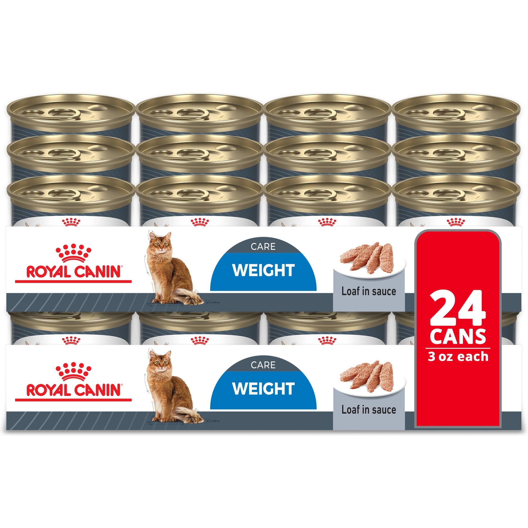 Royal Canin Ultra Light Loaf in Sauce Canned Cat Food, 3-oz, 24 ct