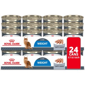 Royal Canin Feline Care Nutrition Weight Care Loaf Pate Wet Cat Food, 5.1-oz can, case of 24