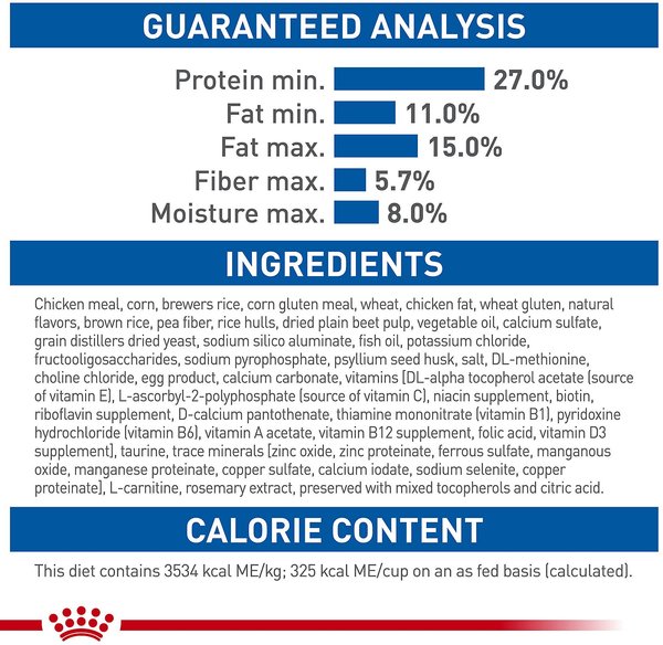 Show full view: Royal Canin Feline Health Nutrition Indoor Adult Dry Cat Food, 15-lb bag slide 8 of 11