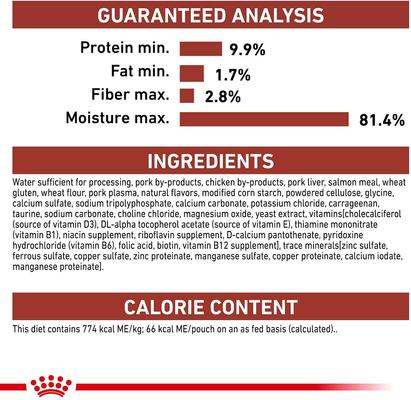 Show full view: Royal Canin Feline Health Nutrition Adult Instinctive Chunks in Gravy Cat Food Pouch, 3-oz, case of 12 slide 7 of 11