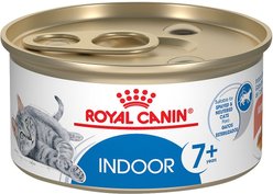 Royal Canin Feline Health Nutrition Indoor 7+ Morsels in Gravy Canned Cat Food, 3-oz, case of 24