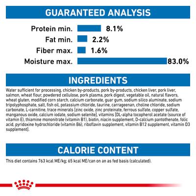 Show full view: Royal Canin Feline Health Nutrition Indoor Adult Morsels in Gravy Canned Cat Food, 3-oz can, case of 12 slide 5 of 10