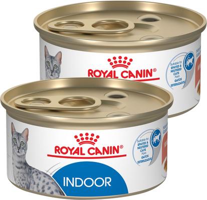 Show full view: Royal Canin Feline Health Nutrition Indoor Adult Morsels in Gravy Canned Cat Food, 3-oz can, bundle of 48 slide 1 of 9