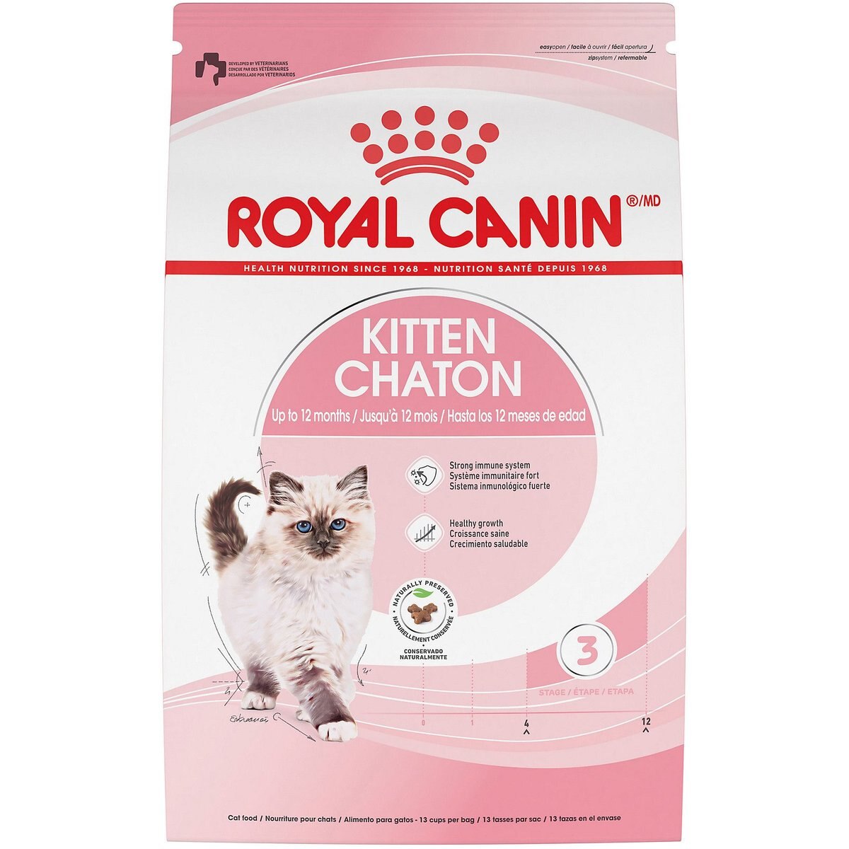 Royal Canin Feline Health Nutrition Kitten Dry Cat Food, 7-lb bag