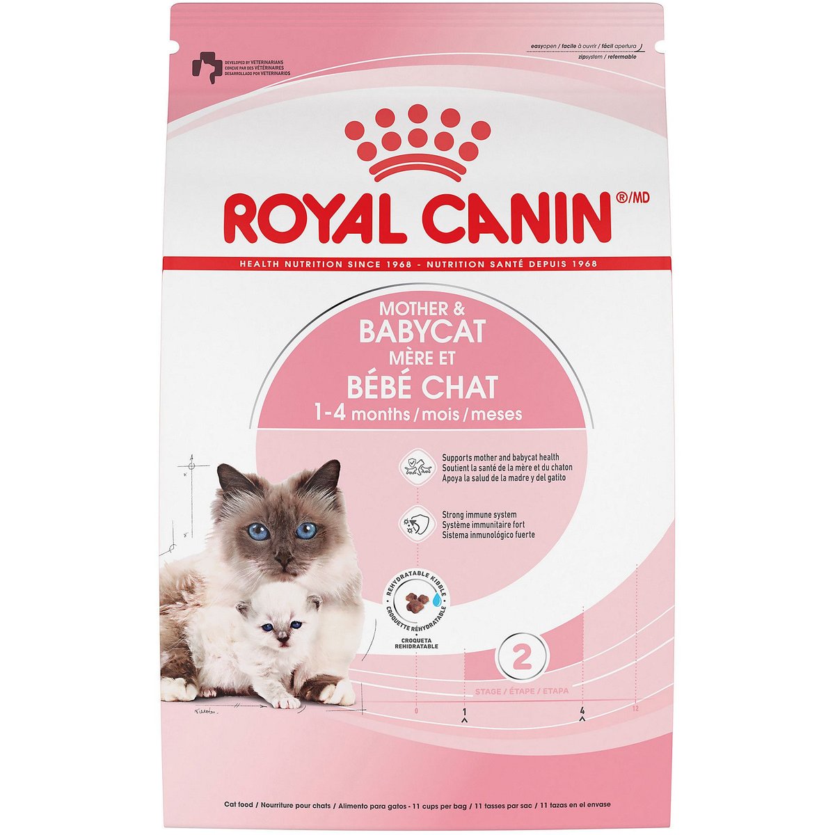Royal Canin Feline Health Nutrition Mother & Babycat Dry Cat Food, 12-oz bag