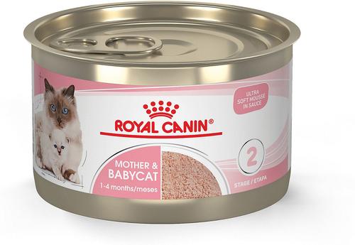 Show full view: Royal Canin Feline Health Nutrition Mother & Babycat Dry Food + Ultra Soft Mousse in Sauce Canned Cat Food slide 6 of 10