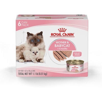 Royal Canin Royal Canin Feline Health Nutrition Mother & Babycat Ultra Soft Mousse in Sauce Wet Cat Food, 3-oz can, 6 count