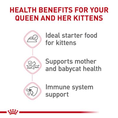 Show full view: Royal Canin Feline Health Nutrition Mother & Babycat Ultra Soft Mousse in Sauce Wet Cat Food, 3-oz can, case of 24 slide 3 of 14