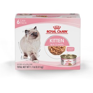 Royal Canin Feline Health Nutrition Kitten Thin Slices in Gravy Wet Cat Food, 3-oz, case of 6