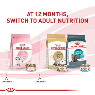 Show full view: Royal Canin Feline Health Nutrition Kitten Thin Slices in Gravy Wet Cat Food, 3-oz, case of 6 slide 8 of 14