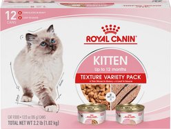 Royal Canin Feline Health Nutrition Variety Pack Wet Kitten Food, 3-oz can, case of 12