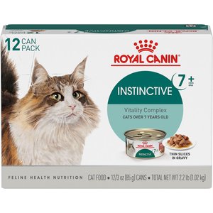 Royal Canin Instinctive 7+ Thin Slices in Gravy Wet Cat Food, 3-oz can, case of 12