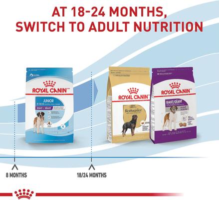 Show full view: Royal Canin Size Health Nutrition Giant Junior Dry Dog Food, 30-lb bag slide 7 of 12