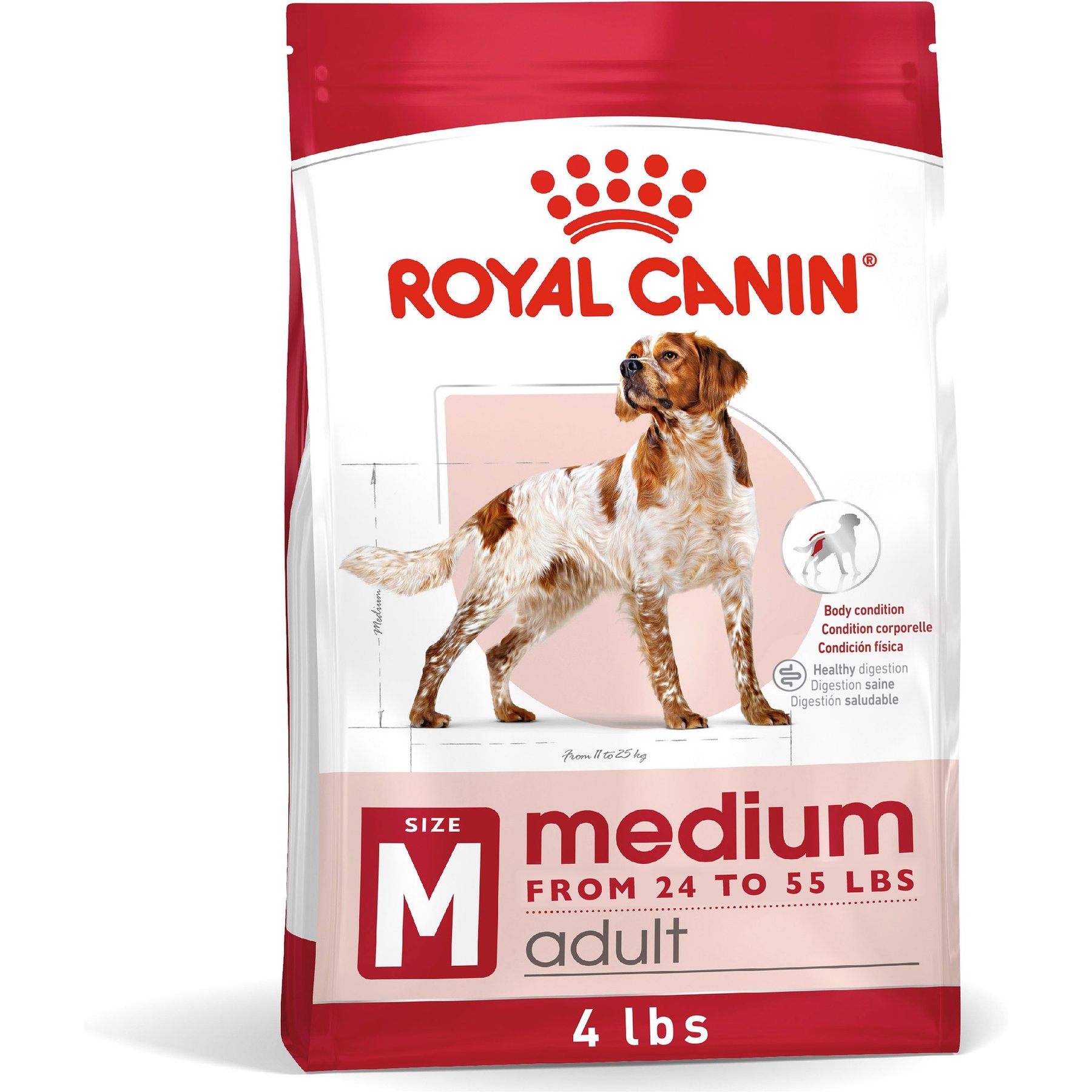 Royal Canin Size Health Nutrition Medium Adult Dry Dog Food, 4-lb bag