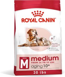 Royal Canin Size Health Nutrition Medium Aging 10+ Dry Dog Food, 30-lb bag