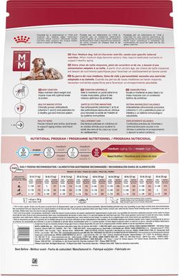 Show full view: Royal Canin Size Health Nutrition Medium Aging 10+ Dry Dog Food, 30-lb bag slide 3 of 12